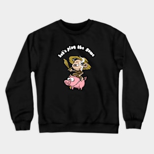 pig rider Crewneck Sweatshirt